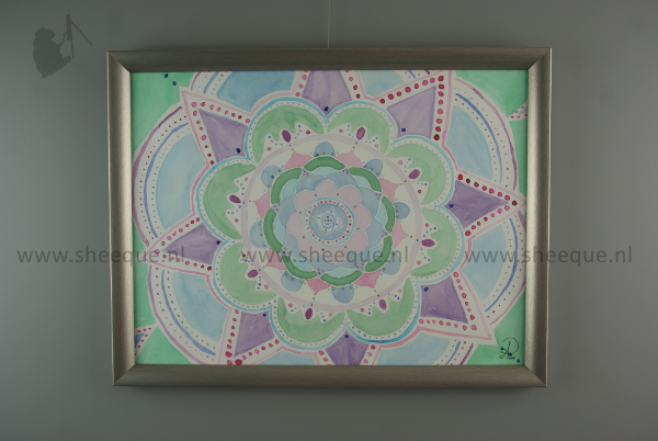 aquarel schilderij mandala